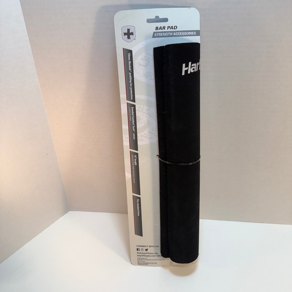 Harbinger Black Bar Pad 15mm Neotek Padding 14 Inch Length Strength Accessories - Picture 3 of 5